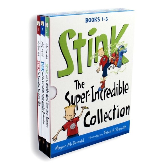 FREE*❤️Stink: The Super-Incredible Collection: Books 1-3 Megan McDonald box set - Picture 1 of 5